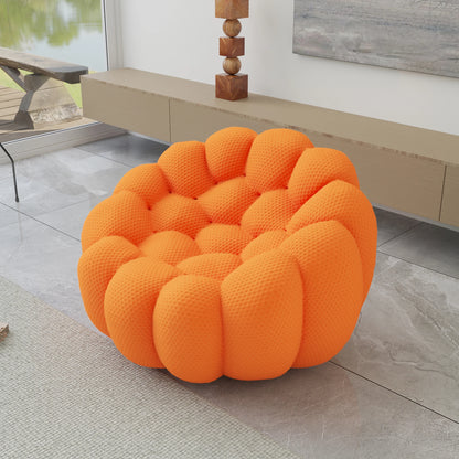 Oversized football-shaped boneless bubble couch chair