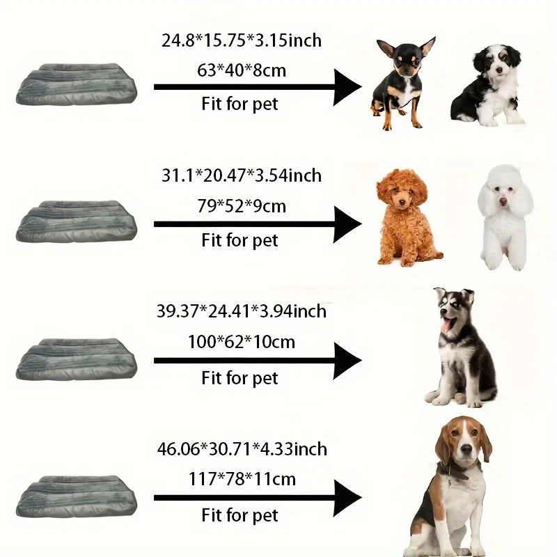 Warm washable corduroy pet bed for all dog sizes