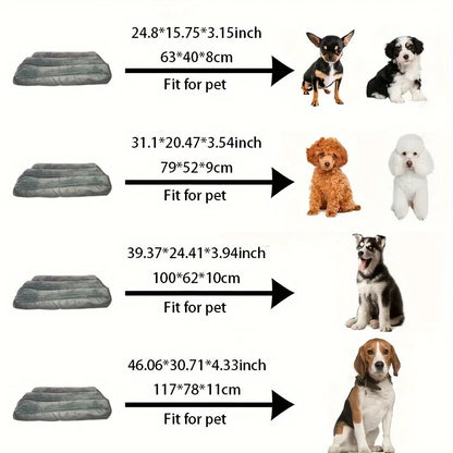 Warm washable corduroy pet bed for all dog sizes