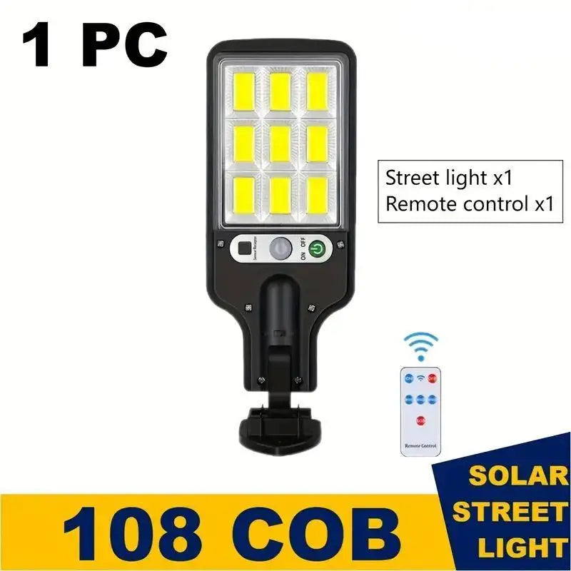 Solar Street Lights - Remote Control and Motion Sensor,
