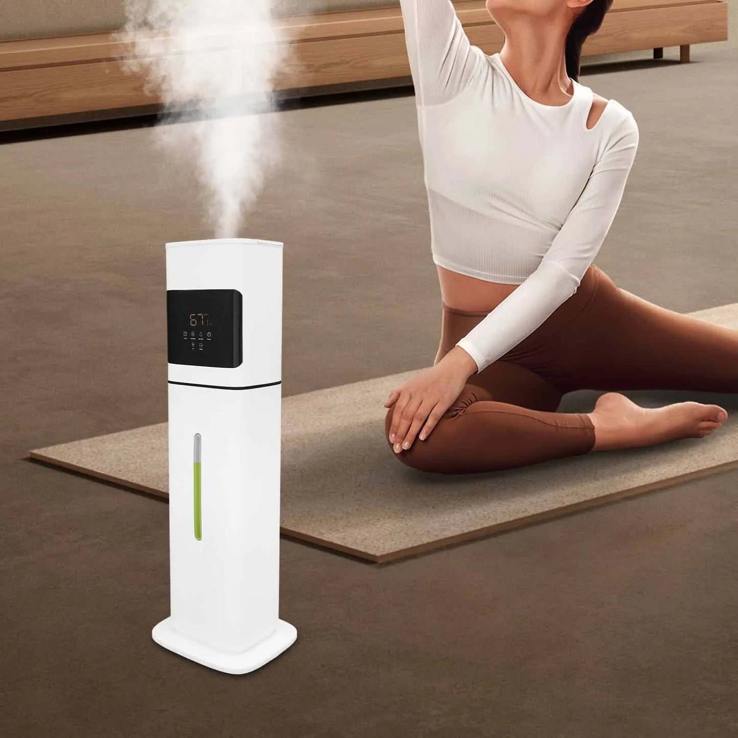 Smart humidifier with remote and adjustable mist modes