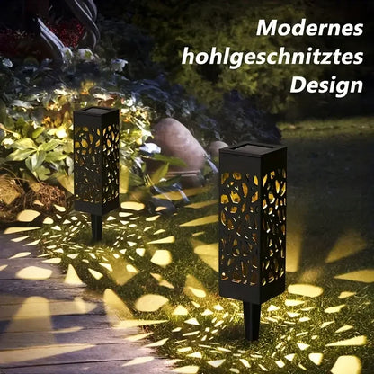 Six-pack solar decorative waterproof garden stake lights