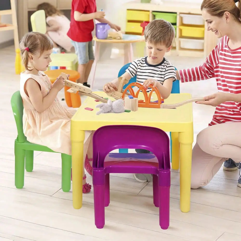 Kids table and chairs fun activity playset