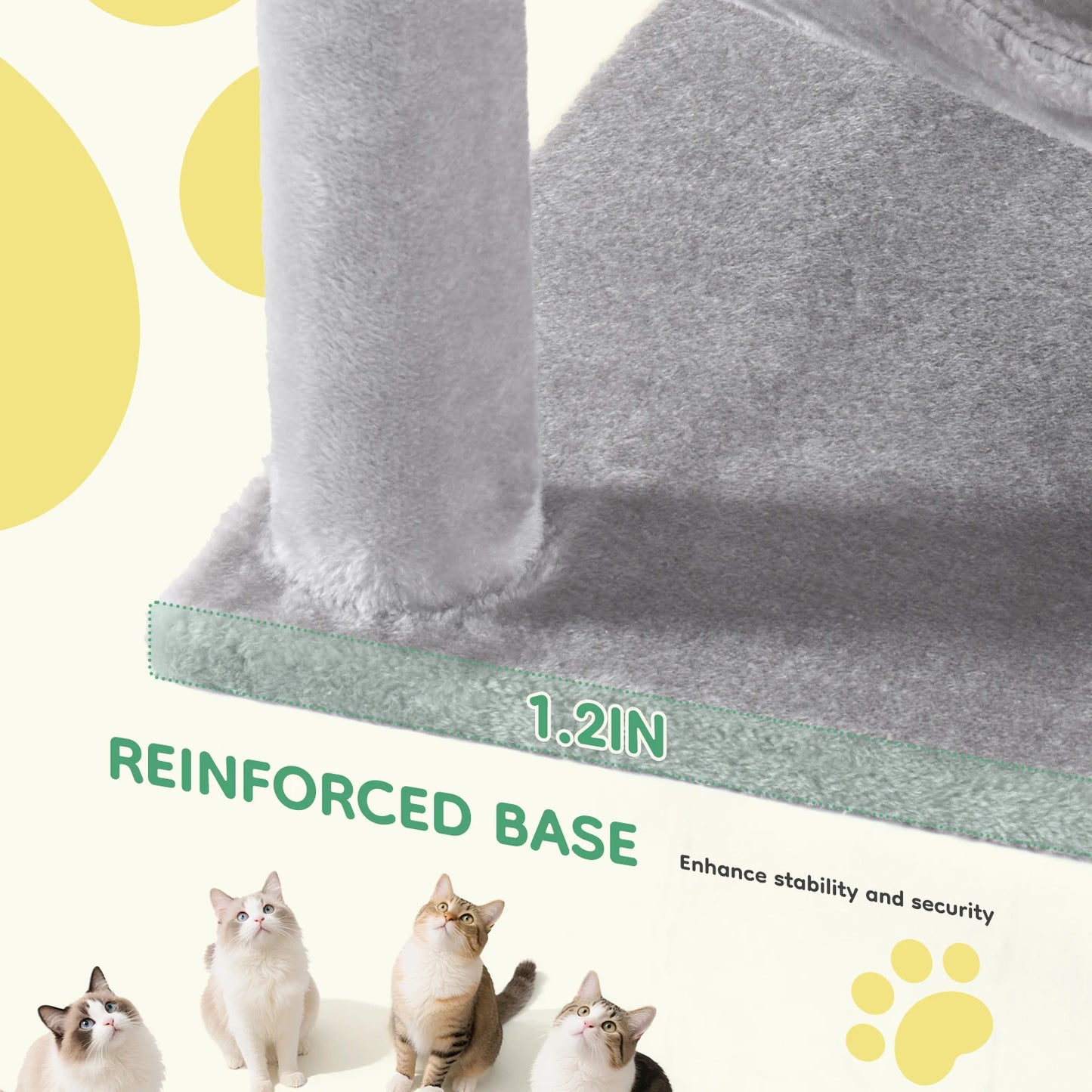 Tall multi-level cat tree with posts