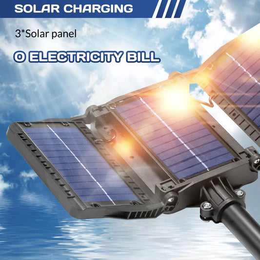 Waterproof solar LED motion-sensor outdoor light