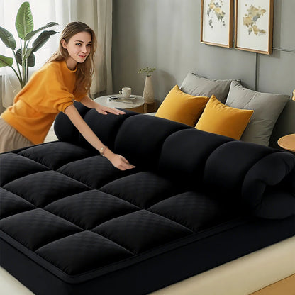 Extra thick cooling mattress topper with deep pockets
