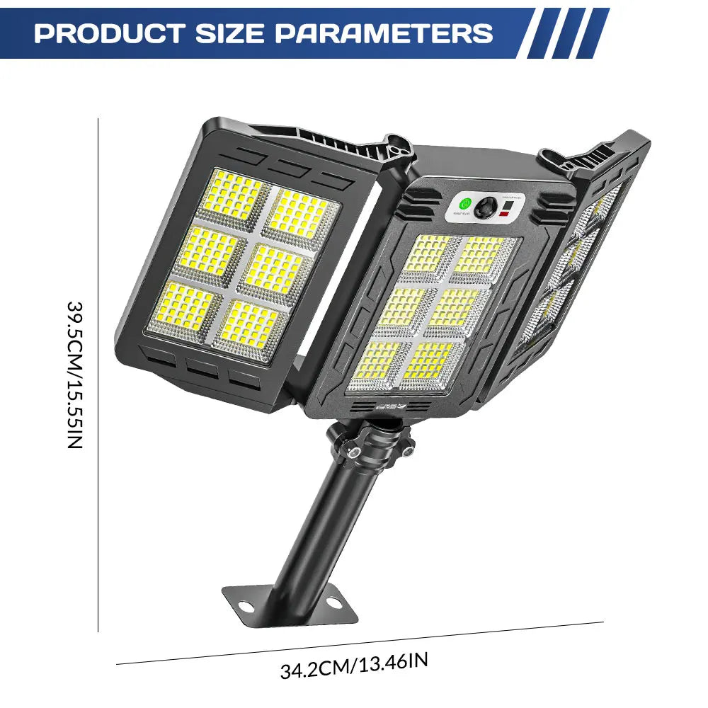 Waterproof solar LED motion-sensor outdoor light