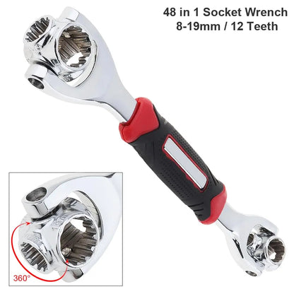 48-in-1 rotating universal socket wrench tool