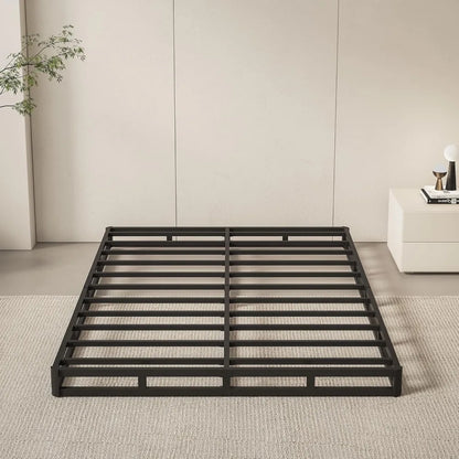 Box Spring Queen Size Bed Base, 5 Inch Low Profile, 3000 LBS Heavy Duty Metal Mattress Foundation with Fabric Cover, Customized