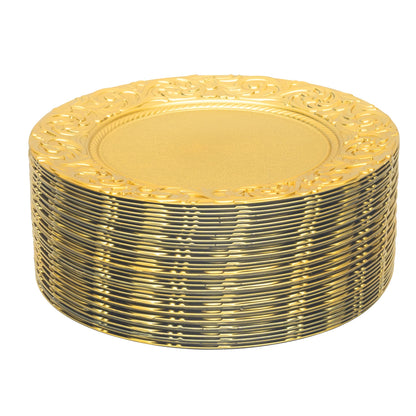 Reusable charger plates set for weddings and parties