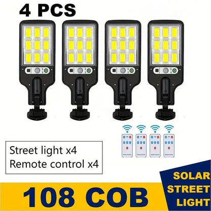 Solar Street Lights - Remote Control and Motion Sensor,