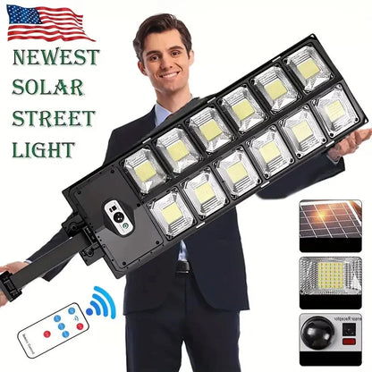 Ultra-bright solar street light with sensor
