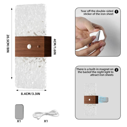 USB Rechargeable Motion Sensor Wall Lamp