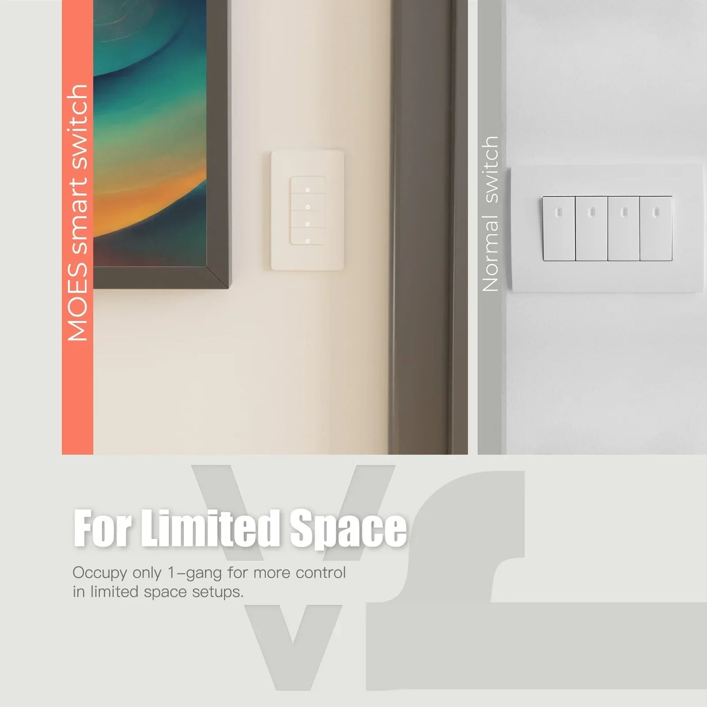 Smart ZigBee wall light switch for Alexa and Google Home