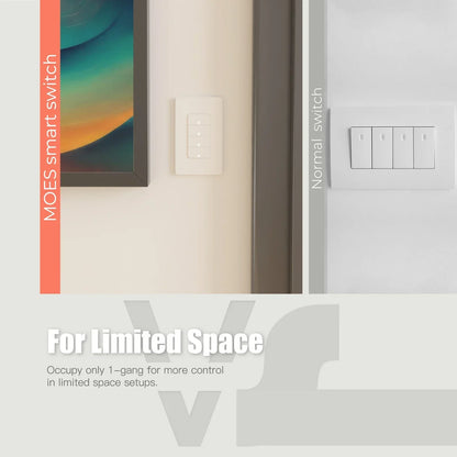 Smart ZigBee wall light switch for Alexa and Google Home