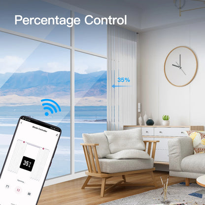 WiFi smart roller blind motor with remote control