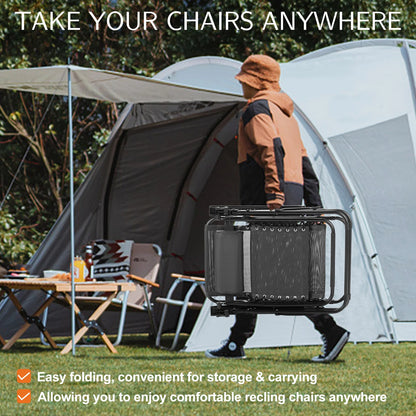 Set of two zero gravity recliner lounge chairs