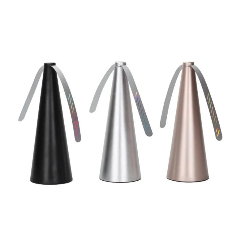 Battery-powered fly repellent fan