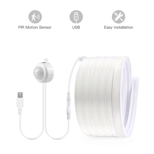 Motion-Activated Waterproof LED Strip Lighting