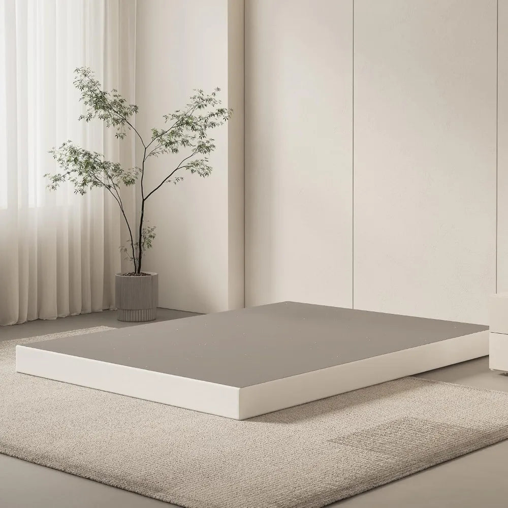 Box Spring Queen Size Bed Base, 5 Inch Low Profile, 3000 LBS Heavy Duty Metal Mattress Foundation with Fabric Cover, Customized