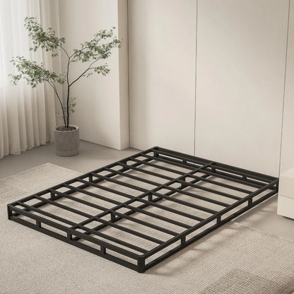Box Spring Queen Size Bed Base, 5 Inch Low Profile, 3000 LBS Heavy Duty Metal Mattress Foundation with Fabric Cover, Customized