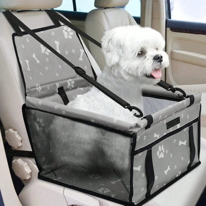 Foldable waterproof dog booster car seat