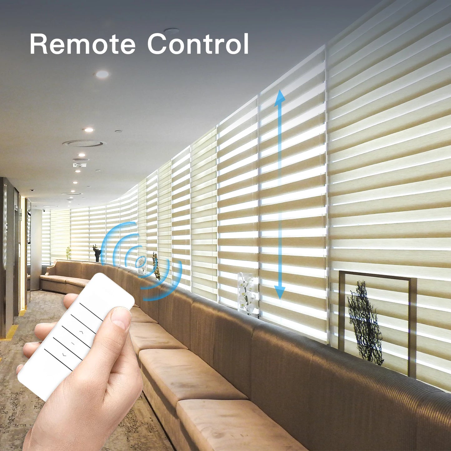 WiFi smart roller blind motor with remote control