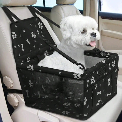 Foldable waterproof dog booster car seat