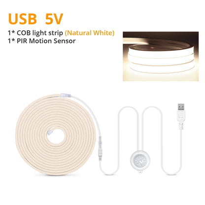 Motion-Activated Waterproof LED Strip Lighting