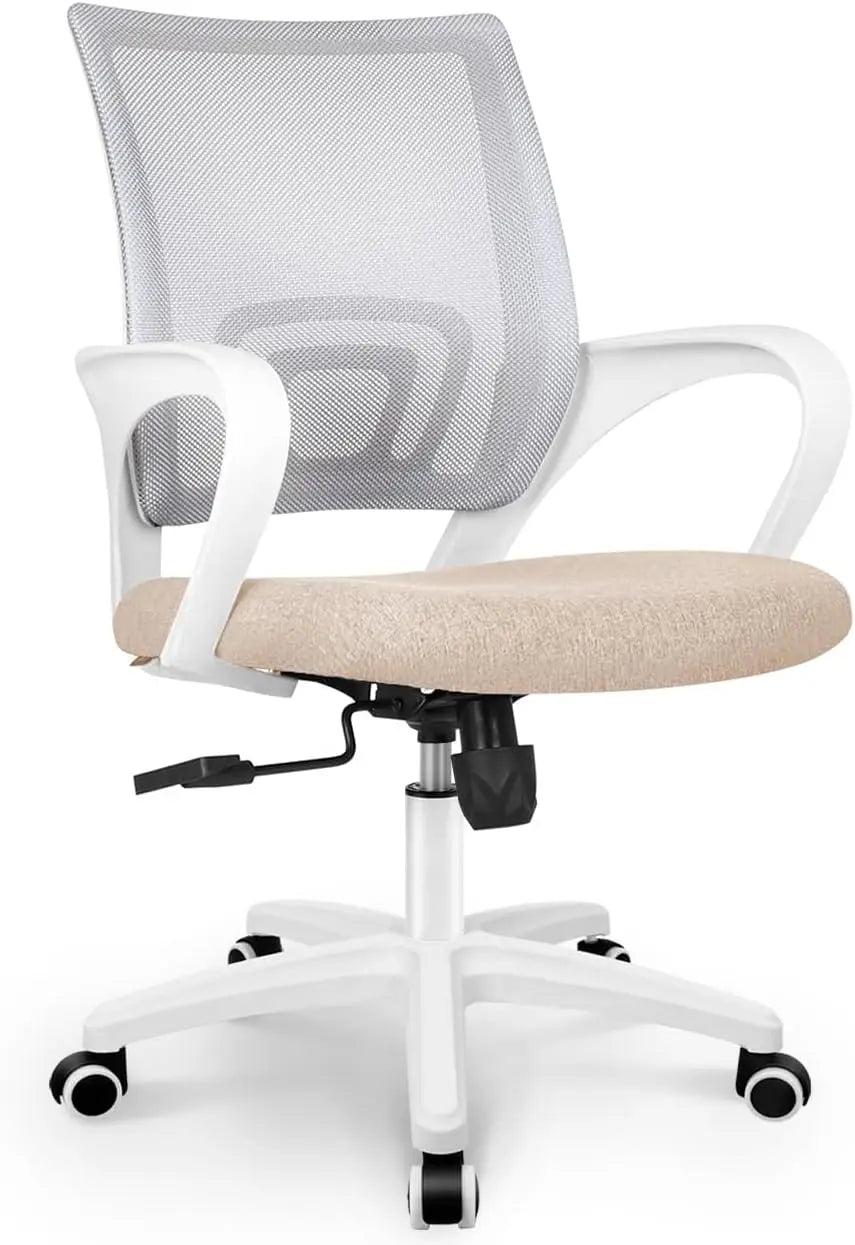 Mid-back mesh office chair with lumbar support