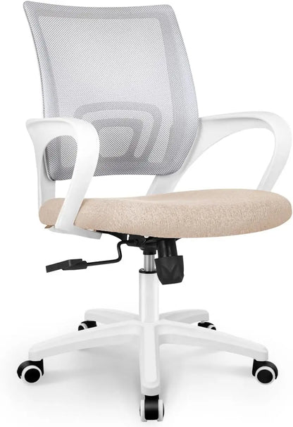 Mid-back mesh office chair with lumbar support