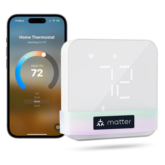Smart Wi-Fi thermostat compatible with Alexa and HomeKit