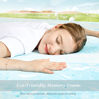 Soft gel cooling memory foam mattress topper