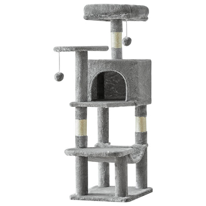 Tall multi-level cat tree with posts