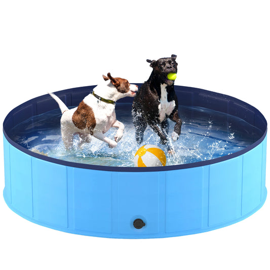 Foldable anti-slip portable pet swimming pool