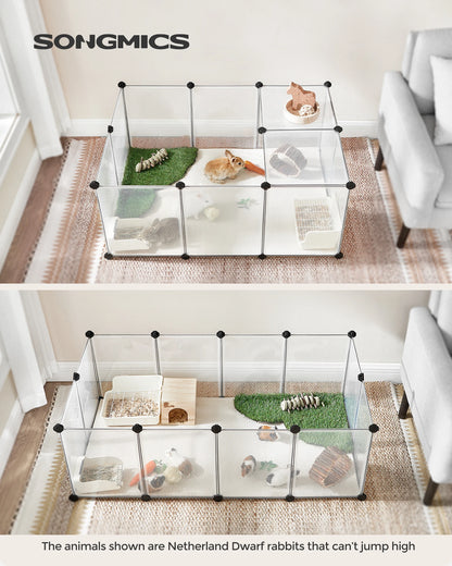 20-panel indoor pet playpen with floor mat