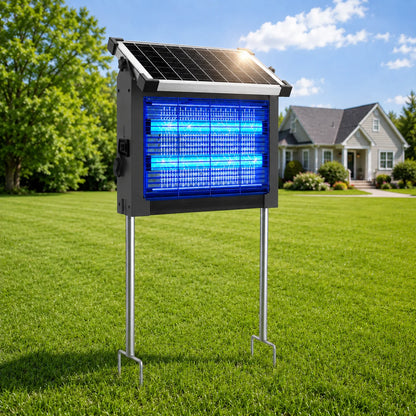 Solar bug zapper with waterproof design
